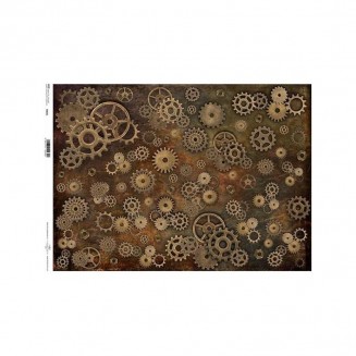 Itd. Collection Ριζόχαρτο Decoupage A3 (42x29,7cm) Gears