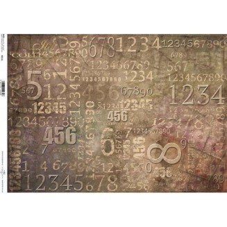 Itd. Collection Ριζόχαρτο Decoupage A3 (42x29,7cm) Numbers