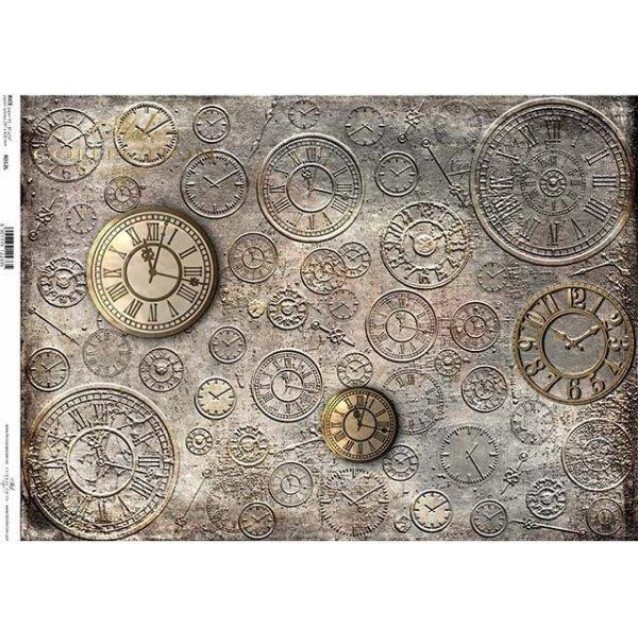 Itd. Collection Ριζόχαρτο Decoupage A3 (42x29,7cm) Clocks