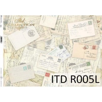 Itd. Collection Ριζόχαρτο Decoupage A3 (42x29,7cm) Vintage Letters