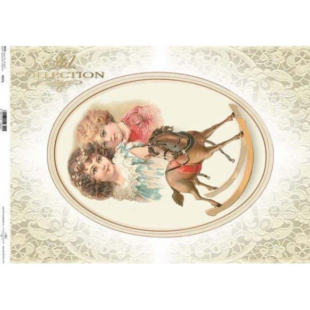 Itd. Collection Ριζόχαρτο Decoupage A3 (42x29,7cm) Vintage Rocking Horse