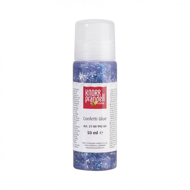 Knorr Prandell 50ml Κόλλα Glitter Νυφάδες Μπλε