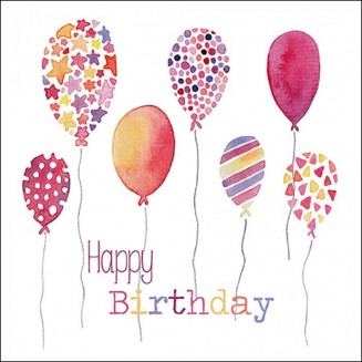 Ambiente 20 Χαρτοπετσέτες 33x33cm 3φύλλες Birthday Balloons FSC