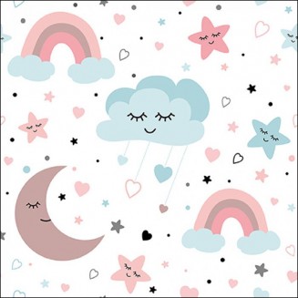 Ambiente 20 Χαρτοπετσέτες 33x33cm 3φύλλες Cute Sky FSC