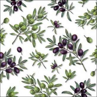 Ambiente 20 Χαρτοπετσέτες 33x33cm 3φύλλες Olives all Over FSC