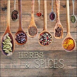 Ambiente 20 Χαρτοπετσέτες 33x33cm 3φύλλες Herbs & Spices FSC