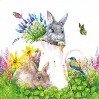 Ambiente 20 Χαρτοπετσέτες 33x33cm 3φύλλες Young rabbits FSC