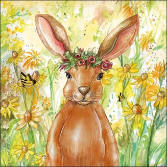 Ambiente 20 Χαρτοπετσέτες 33x33cm 3φύλλες Flower bunny FSC