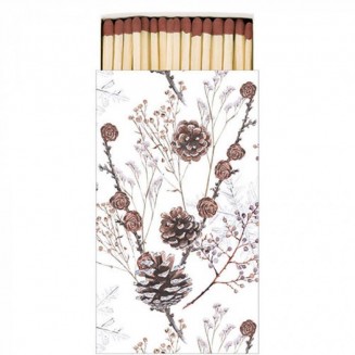 Ambiente 45 Μακριά Σπίρτα 11cm Pine cones White