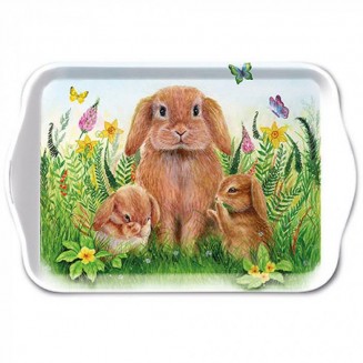 Ambiente Δίσκος Μελαμίνης 13x21cm Rabbit Family