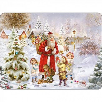 Ambiente Σουπλά PVC 30x40cm Santa Bringing Presents