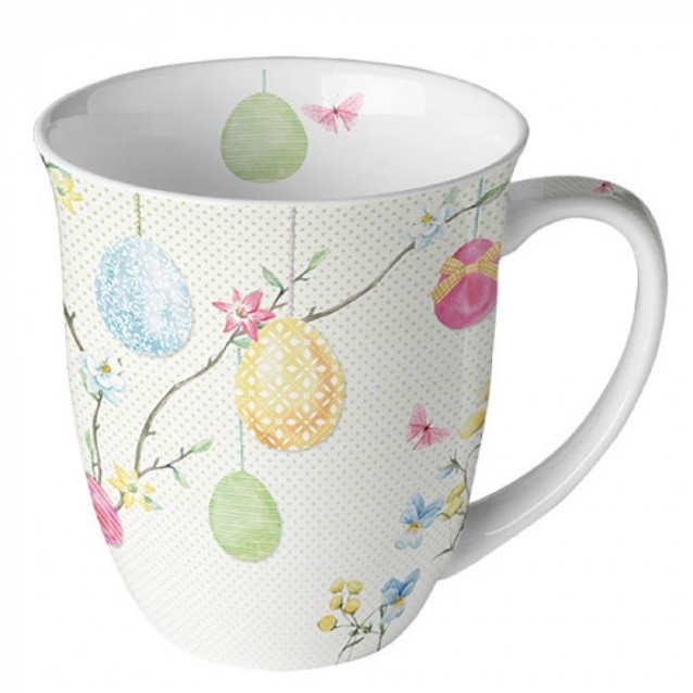 Ambiente Πορσελάνινη Κούπα 400ml Hanging Eggs