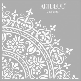 Artdeco Stencil 30x30cm Damask Pattern 107