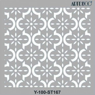 Artdeco Stencil 30x30cm Authentique Pattern 167