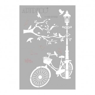 Artdeco Stencil A4 (21x29,7cm) Bicycle 202