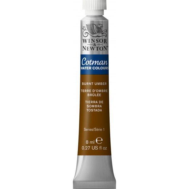 Winsor & Newton 8ml Σωληνάριο Ακουαρέλας Cotman 076 Burnt Umber Series 1