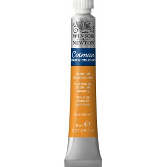 Winsor & Newton 8ml Σωληνάριο Ακουαρέλας Cotman 090 Cadmium Orange Hue Series 1