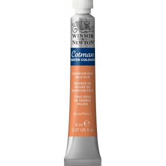 Winsor & Newton 8ml Σωληνάριο Ακουαρέλας Cotman 103 Cadmium Red Pale Hue Series 1