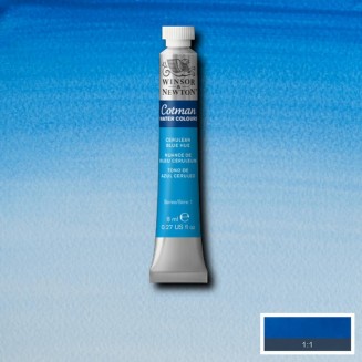 Winsor & Newton 8ml Σωληνάριο Ακουαρέλας Cotman 139 Cerulean Blue Hue Series 1