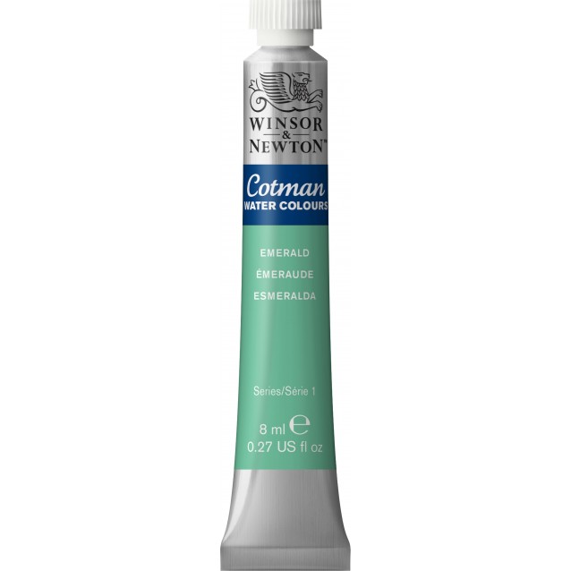 Winsor & Newton 8ml Σωληνάριο Ακουαρέλας Cotman 235 Emerald Series 1