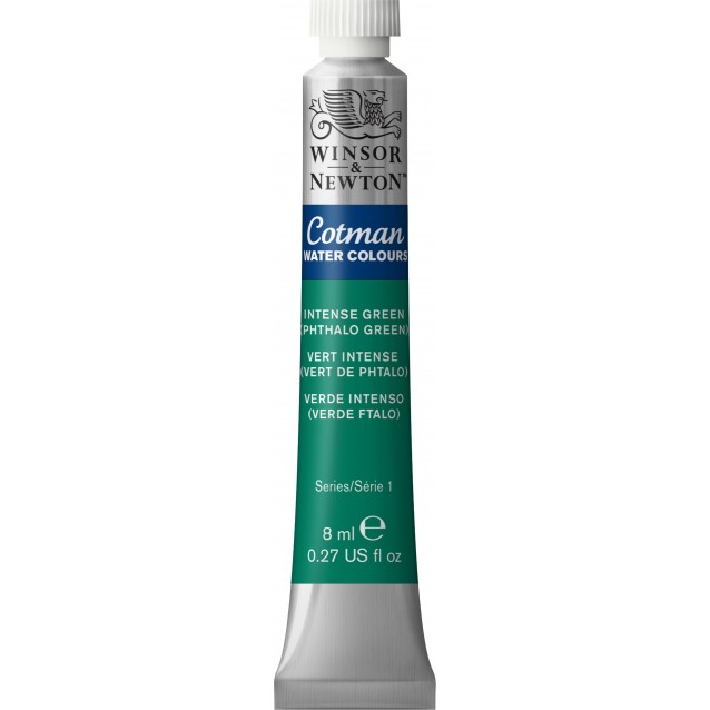 Winsor & Newton 8ml Σωληνάριο Ακουαρέλας Cotman 329 Intense Green Series 1