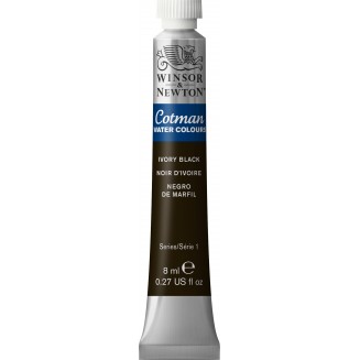 Winsor & Newton 8ml Σωληνάριο Ακουαρέλας Cotman 331 Ivory Black Series 1