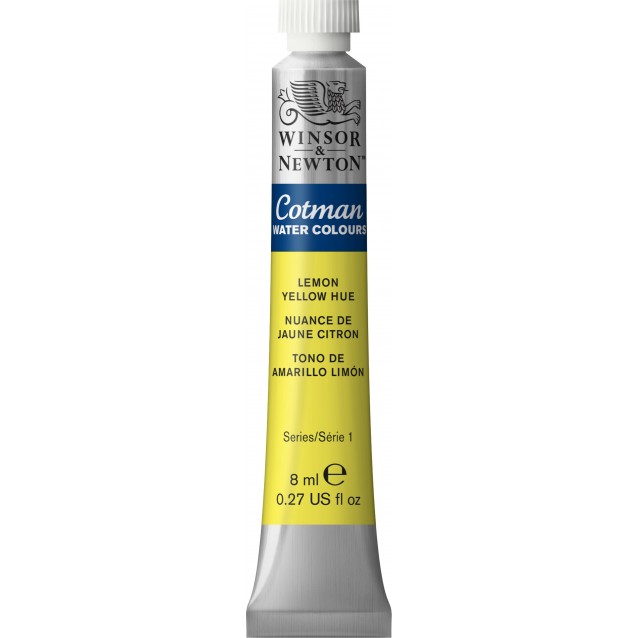 Winsor & Newton 8ml Σωληνάριο Ακουαρέλας Cotman 346 Lemon Yellow Hue Series 1