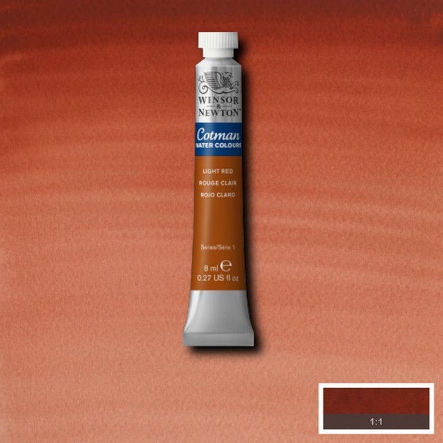 Winsor & Newton 8ml Σωληνάριο Ακουαρέλας Cotman 362 Light Red Series 1