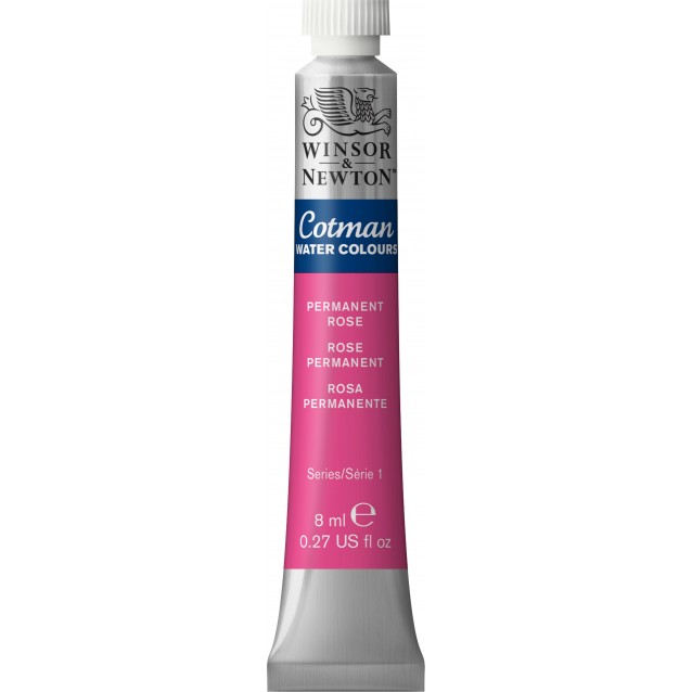 Winsor & Newton 8ml Σωληνάριο Ακουαρέλας Cotman 502 Permanent Rose Series 1