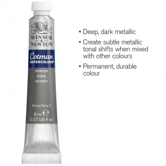 Winsor & Newton 8ml Σωληνάριο Ακουαρέλας Cotman 511 Pewter Series 2