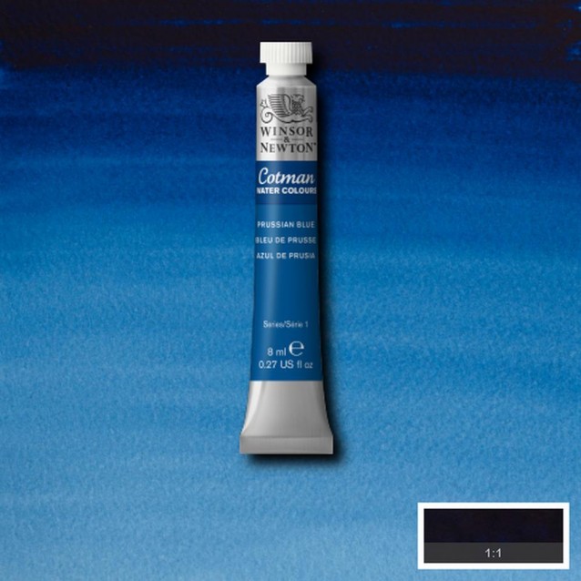 Winsor & Newton 8ml Σωληνάριο Ακουαρέλας Cotman 538 Prussian Blue Series 1