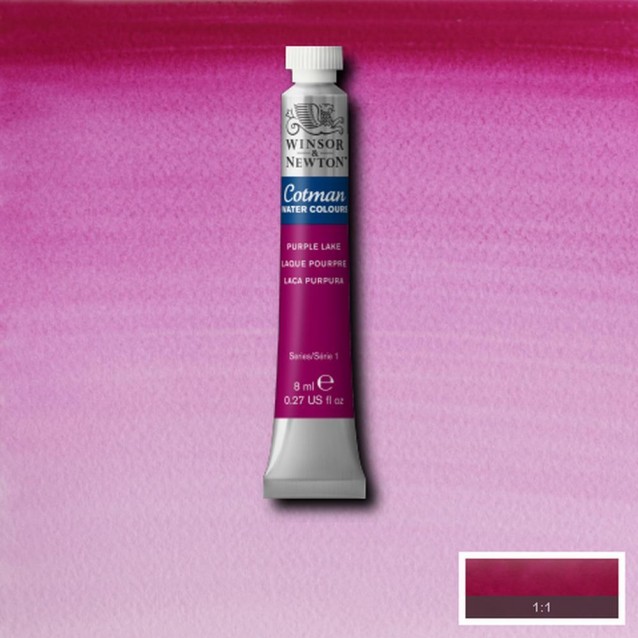 Winsor & Newton 8ml Σωληνάριο Ακουαρέλας Cotman 544 Purple Lake Series 1