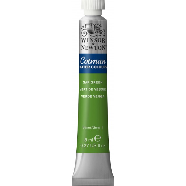 Winsor & Newton 8ml Σωληνάριο Ακουαρέλας Cotman 599 Sap Green Series 1