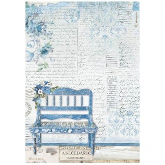 Stamperia Ριζόχαρτο Decoupage A4 (21x29,7cm) Blue Land Bench