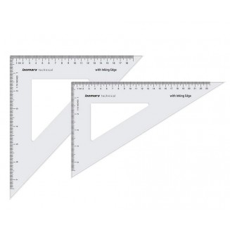 Isomars 2 Τρίγωνα 20cm/45° & 25cm/60° με Πατούρα