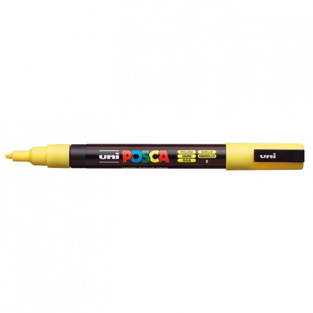 Posca Μαρκαδόρος PC-3M Λεπτό 0,9-1,3mm Κίτρινο