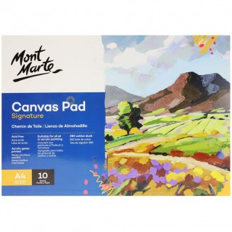 Mont Marte Μπλόκ 10 Φύλλα Βαμβακερό Καμβά A4 (21x29,7cm) 280gr