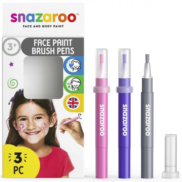 Snazaroo 3 Μαρκαδόροι Face Painting Fantasy