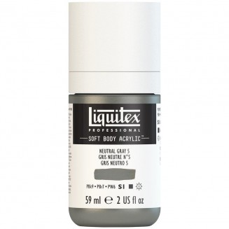 Liquitex Professional 59ml Soft Body Acrylic 599 Neutral Gray 5 Series 1