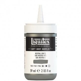 Liquitex Professional 59ml Soft Body Acrylic 599 Neutral Gray 5 Series 1