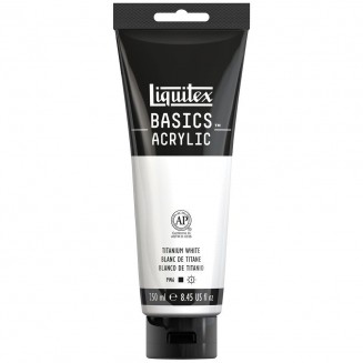 Liquitex Basics 250ml Acrylic 432 Titanium White