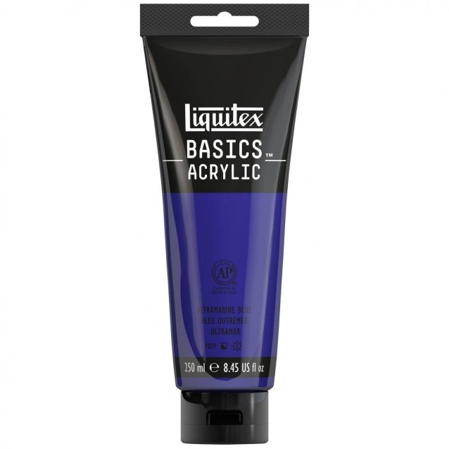 Liquitex Basics 250ml Acrylic 380 Ultramarine Blue