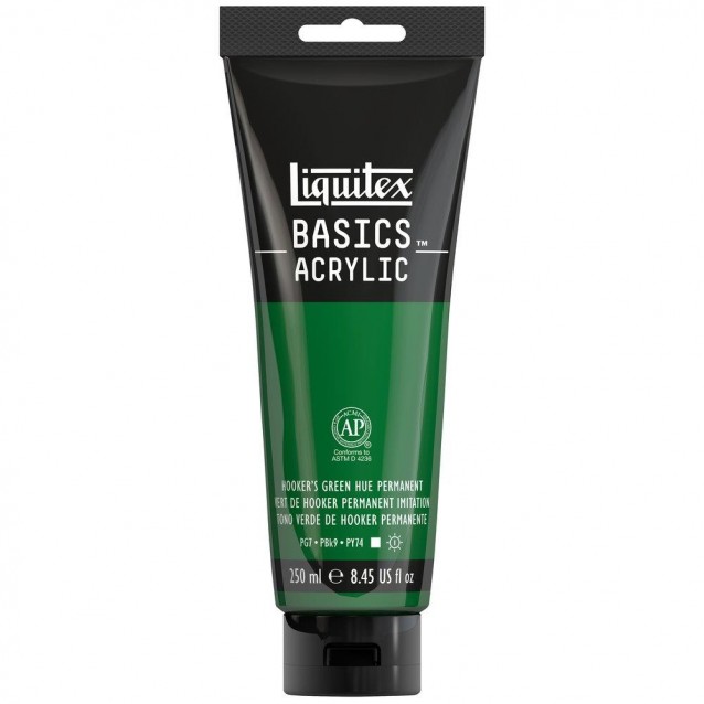 Liquitex Basics 250ml Acrylic 224 Hookers Green Hue