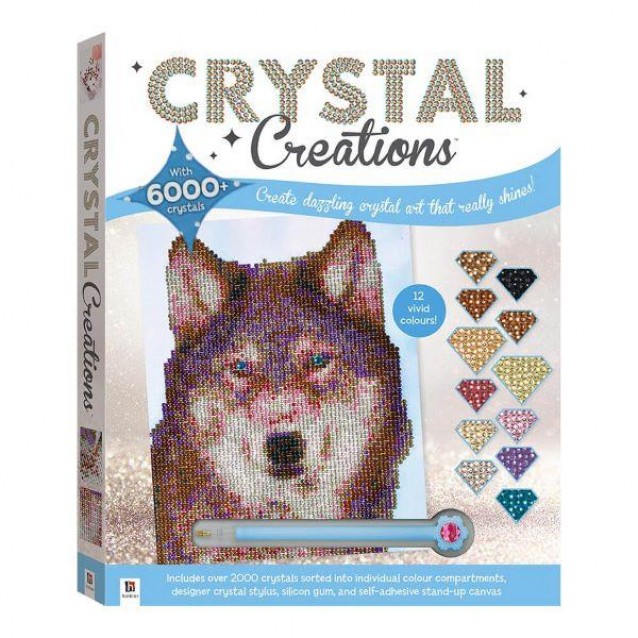 Ζωγραφική με Διαμάντια Crystal Creations Λύκος στο Χιόνι