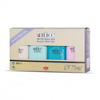 Artdeco Σετ 8 Ακρυλικά Χρώματα 75ml - Smoky Pastel