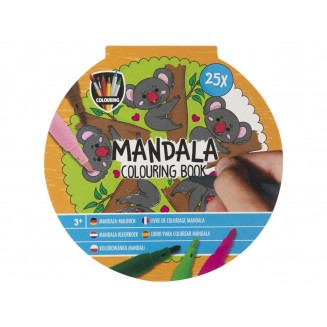 Βιβλίο Ζωγραφικής Στρογγυλό 25 Σχέδια Φ15cm Mandala IΙ