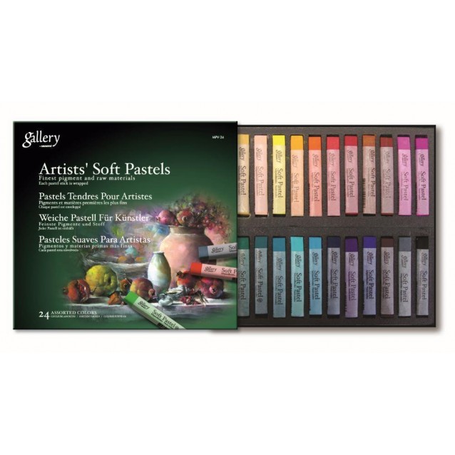 Mungyo Gallery 24 Artists Soft Pastels Carres 70x10mm