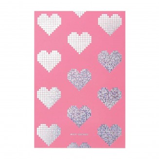 Rico Design Σημειωματάριο 50Φ 10x15cm Pixels Hearts FSC