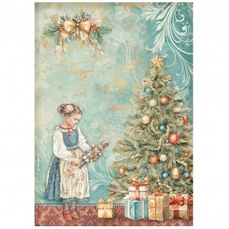 Stamperia Ριζόχαρτο Decoupage A4 (21X29,7cm) Christmas Tree