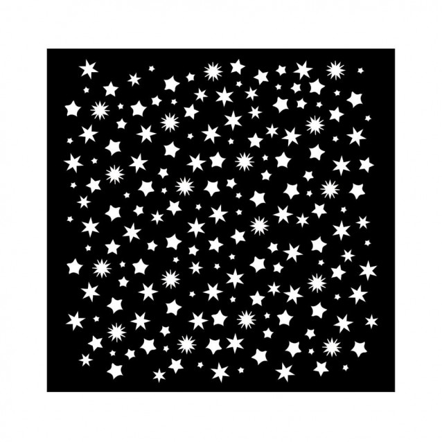 Stamperia Χονδρό Στένσιλ 0,5mm 18x18cm Stars Pattern